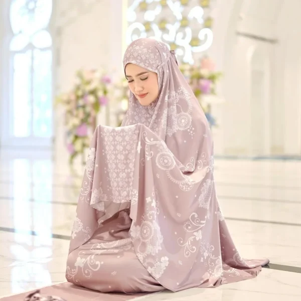 Mukena Lebaran signature Vanillahijab rose (1)